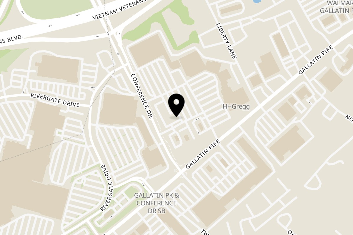 Map showing the location of Maemax Market on 2106 Gallatin Pike N in Madison
